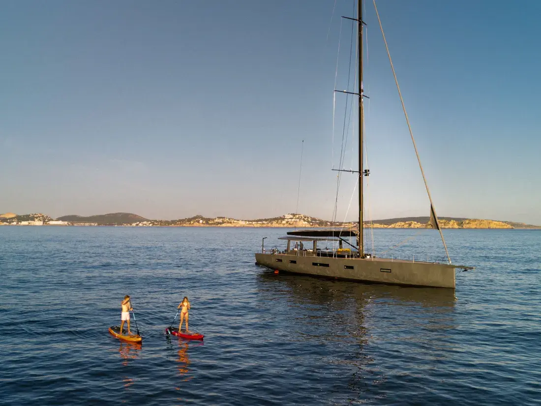 Sailing Yacht W, exterior, on the water