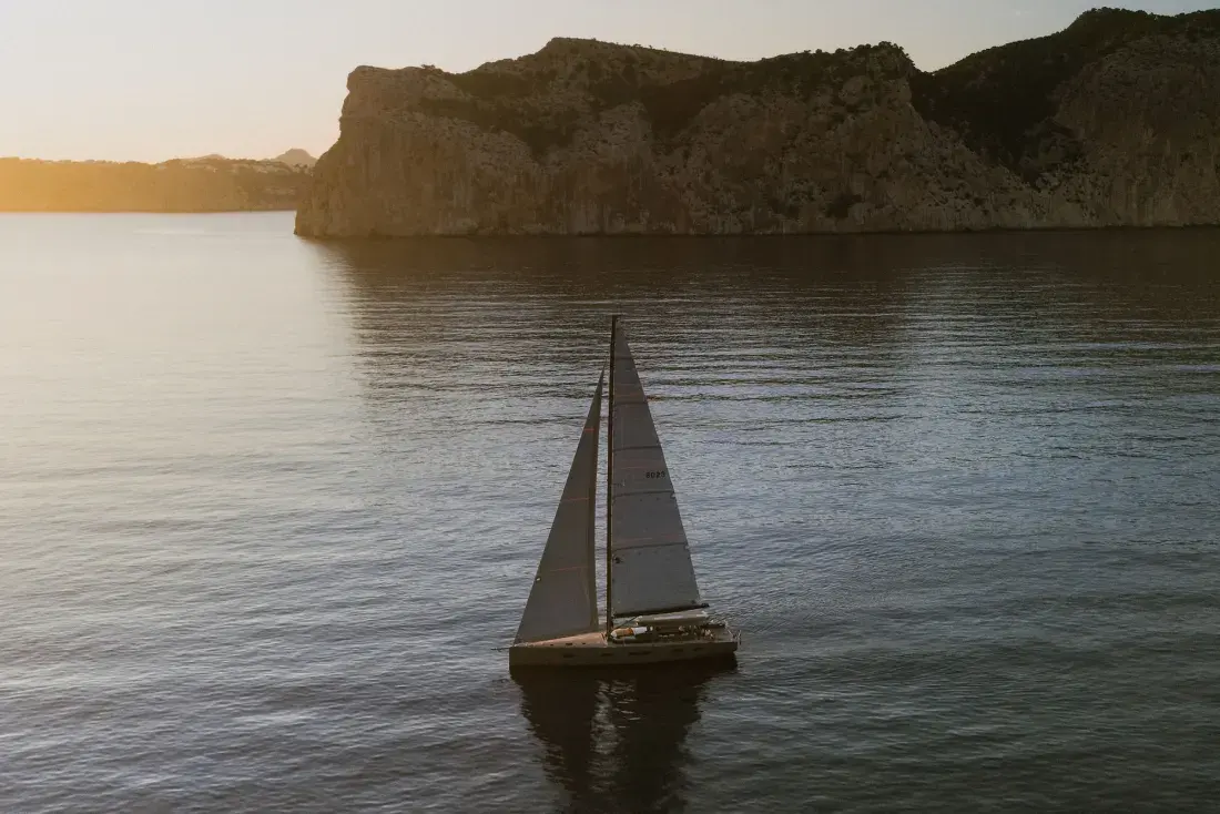 Sailing Yacht W, exterior, on the water