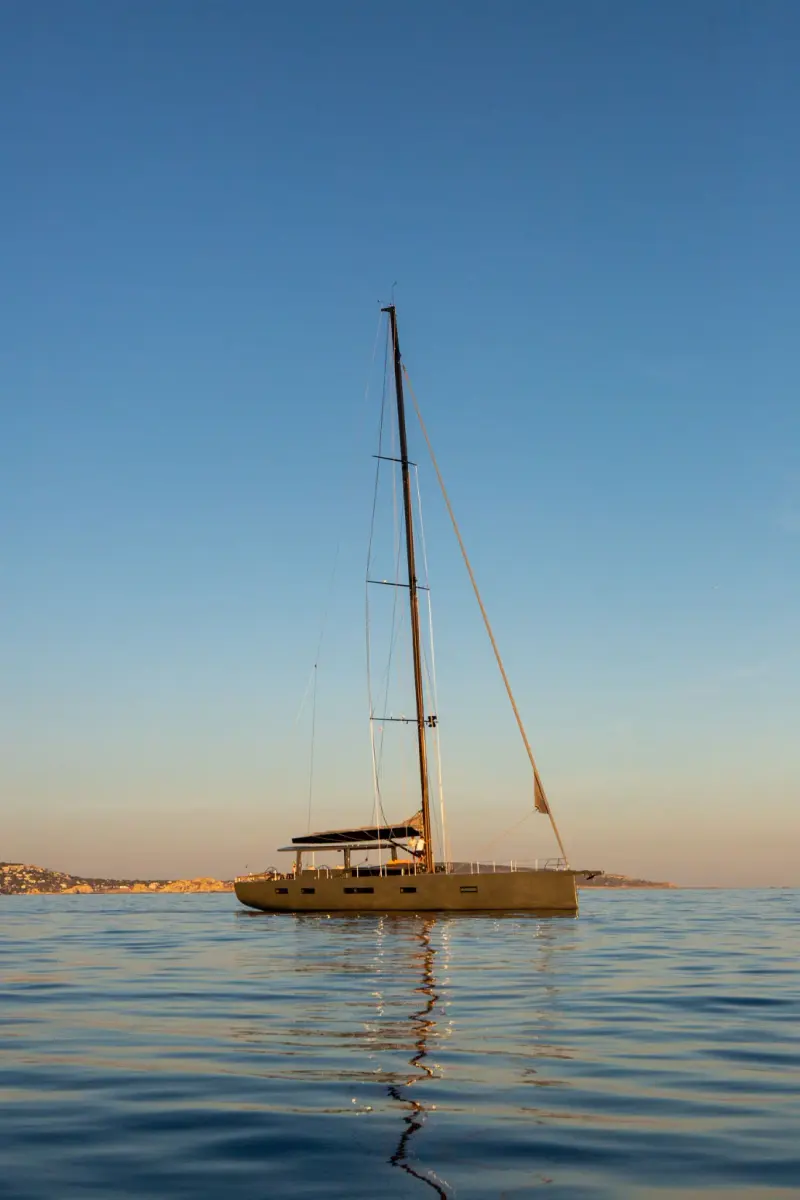 Sailing Yacht W, exterior, on the water