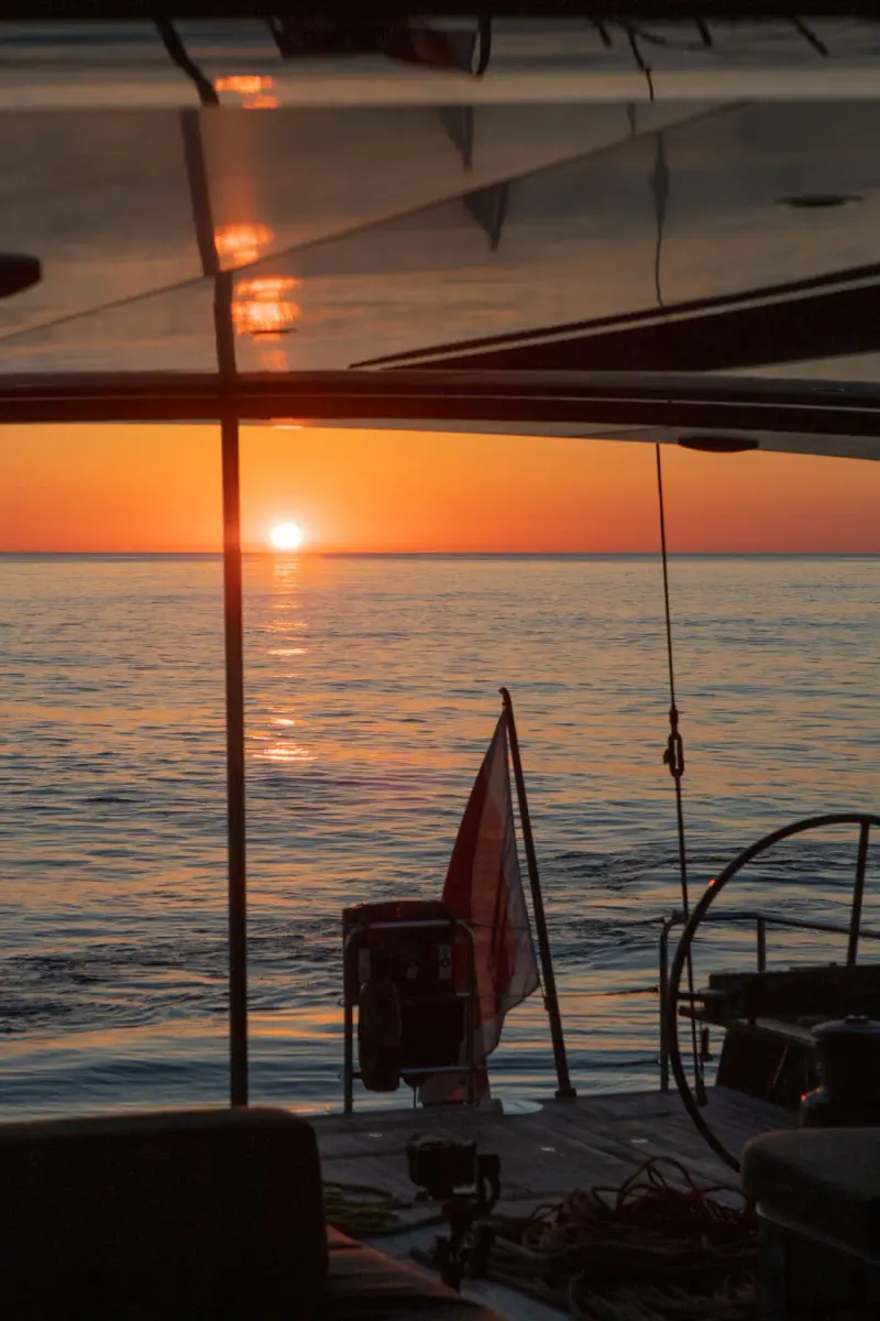 Sailing Yacht W, exterior, on the water