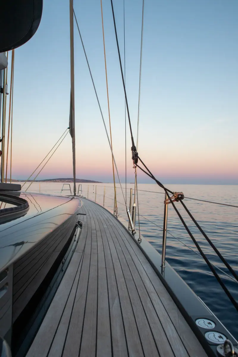 Sailing Yacht W, exterior, on the water