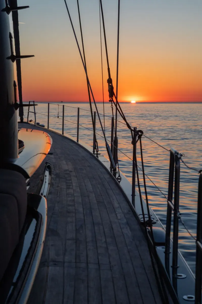 Sailing Yacht W, exterior, on the water