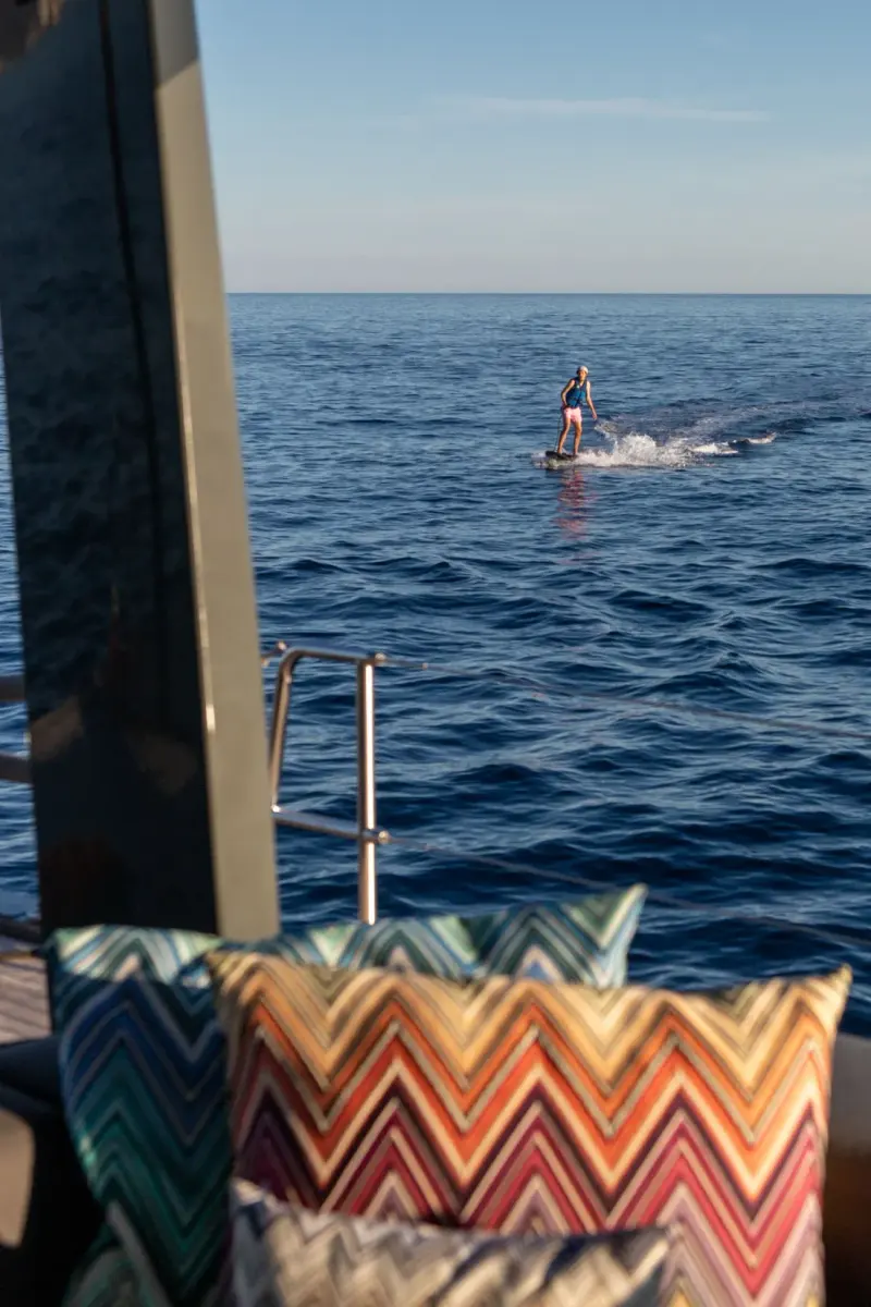 Sailing Yacht W, exterior, on the water