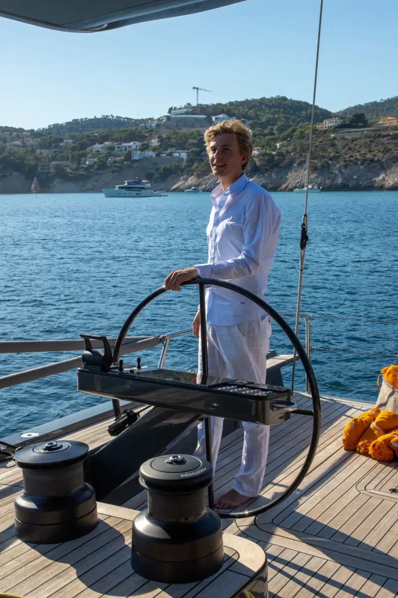 Sailing Yacht W, exterior, on the water