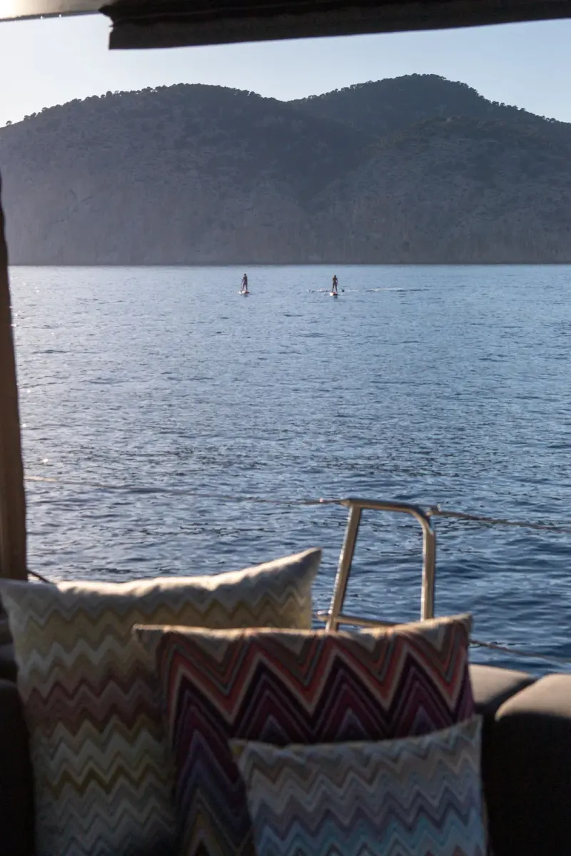 Sailing Yacht W, exterior, on the water