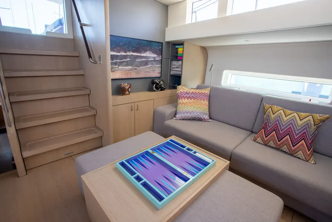 Sailing Yacht W, interior, below deck