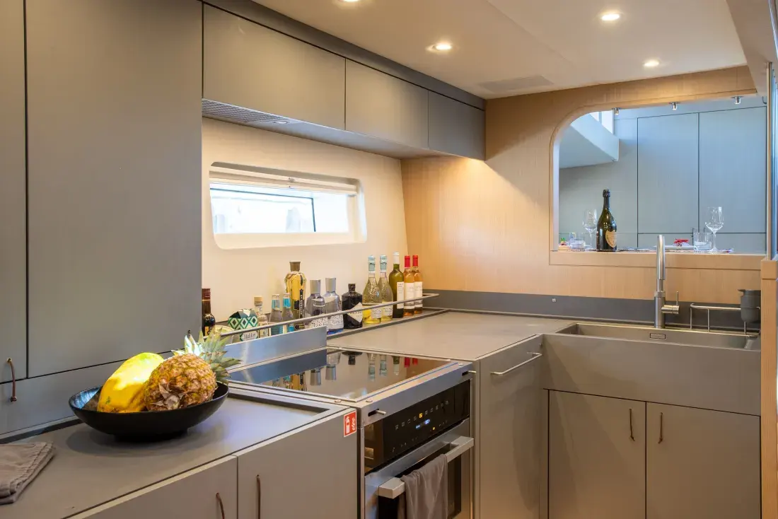 Sailing Yacht W, interior, below deck