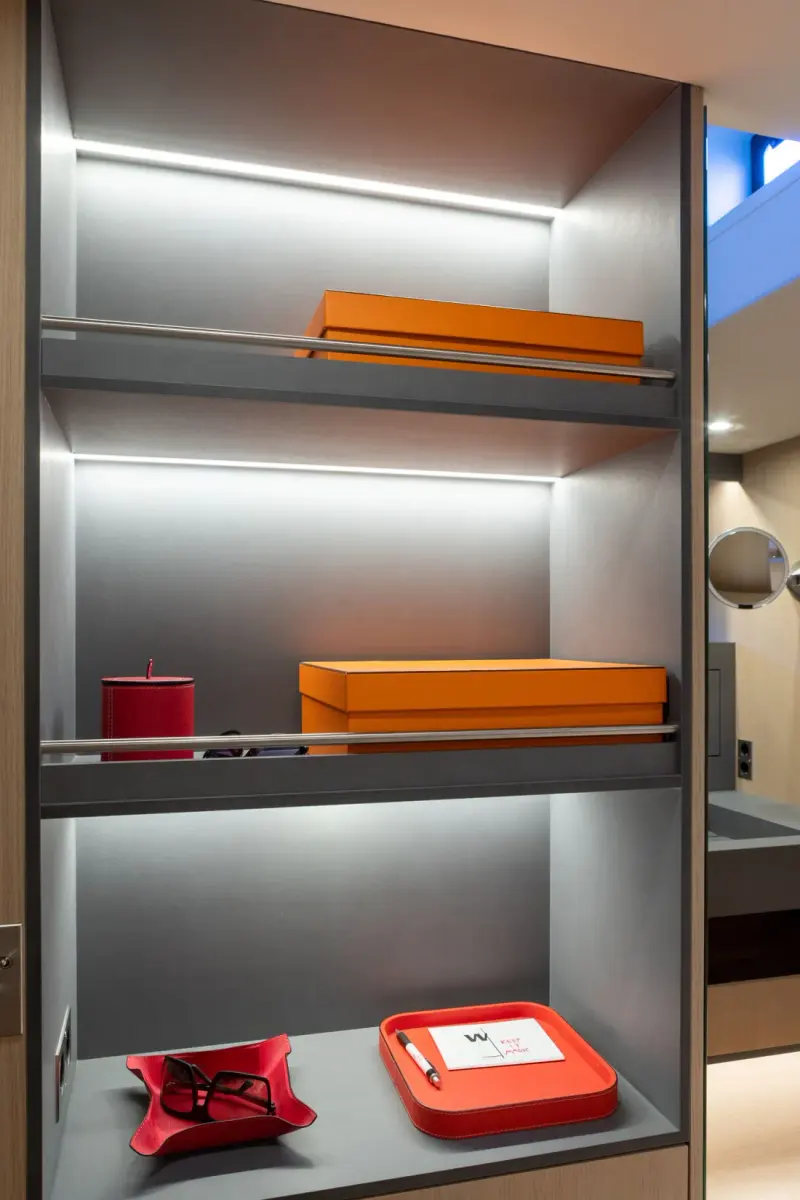 Sailing Yacht W, interior, below deck