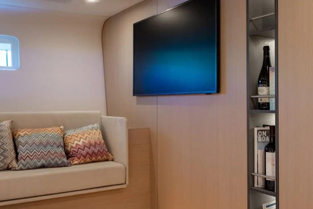 Sailing Yacht W, interior, below deck